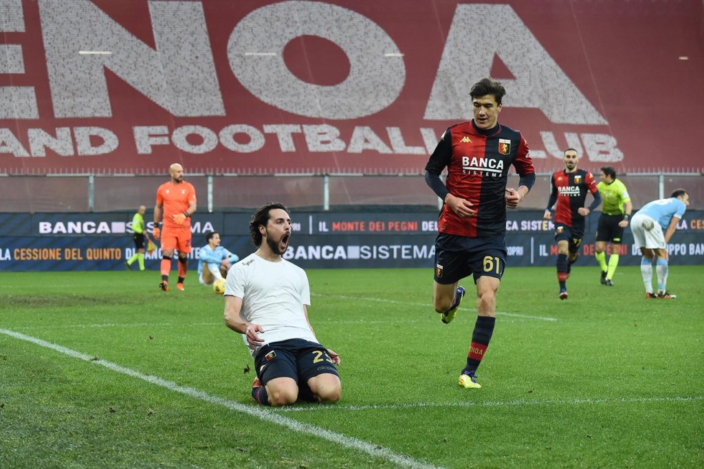 Genoa Lazio Destro Shomurodov gol