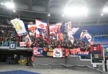 Roma-Genoa verso divieto trasferta per tifosi rossoblù residenti in Liguria