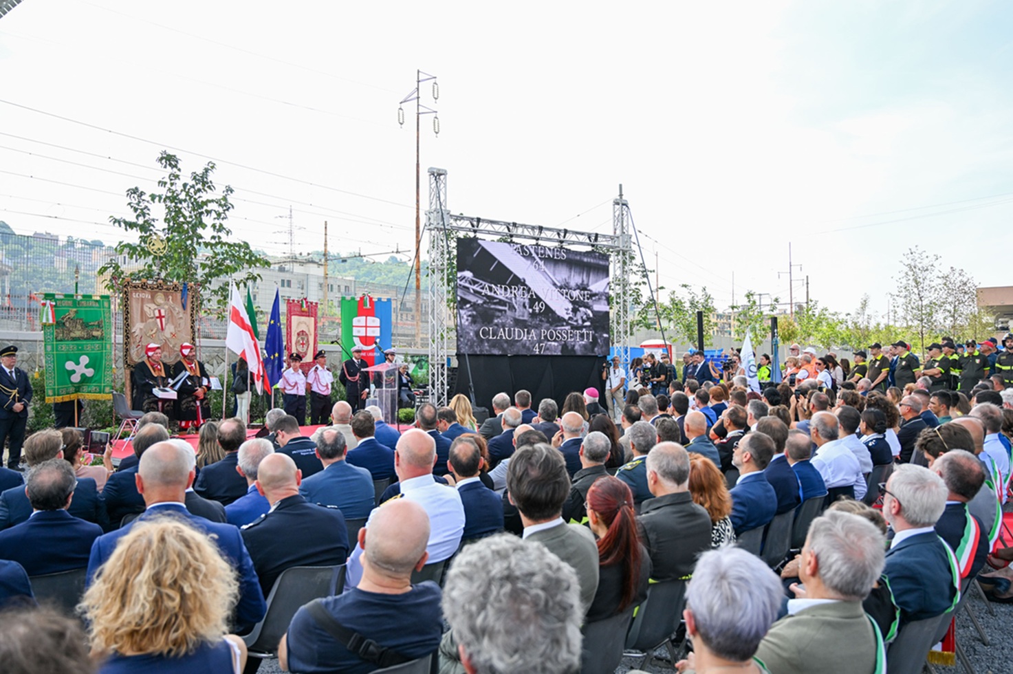 commemorazione ponte Morandi