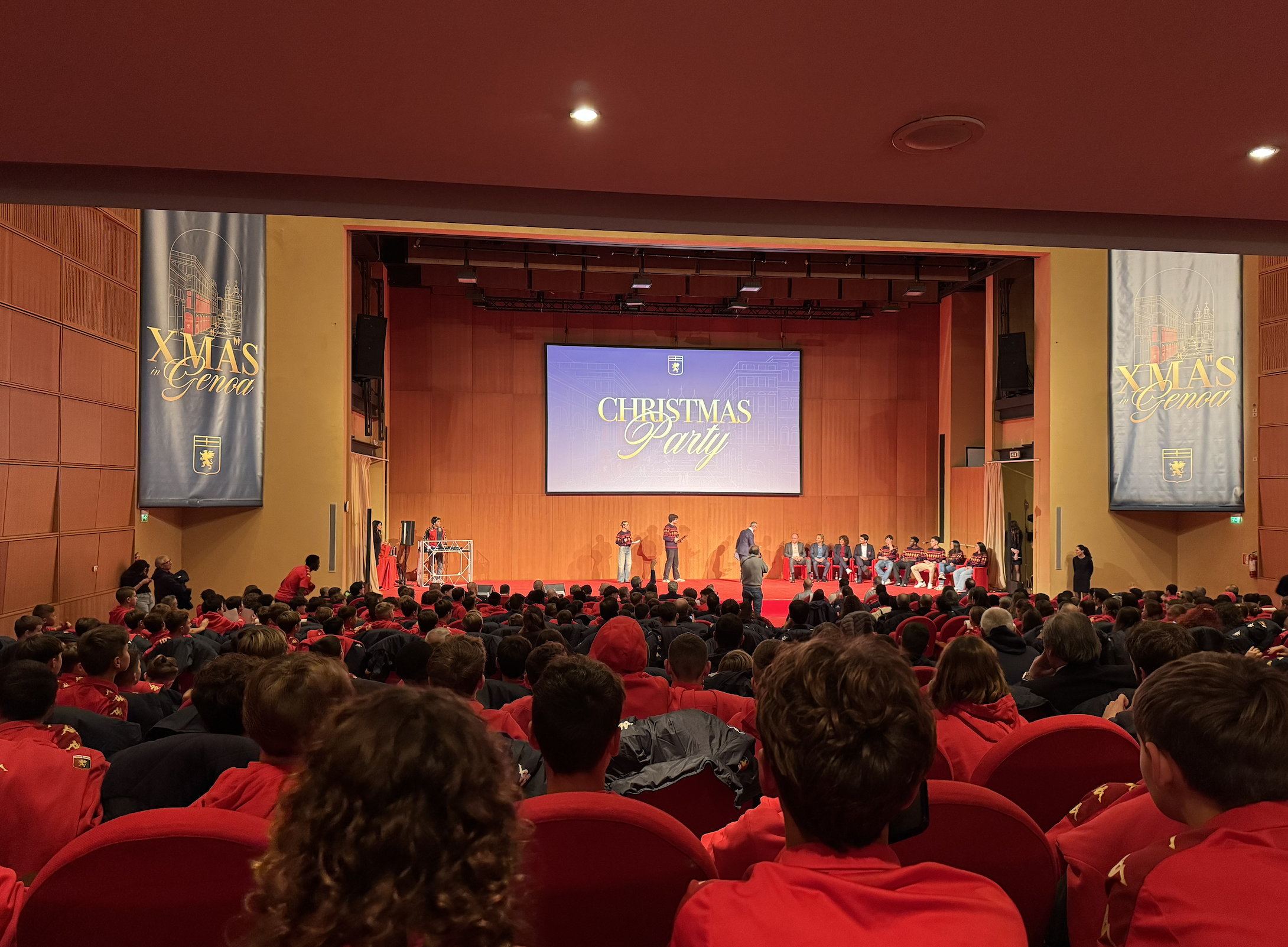 festa natale settore giovanile genoa