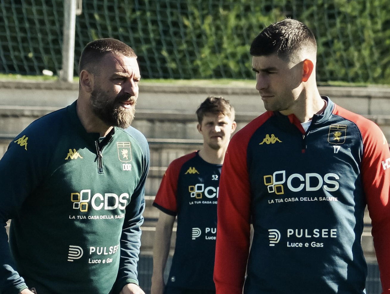 de rossi allenamento Malinovskyi genoa