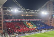 Genoa-Udinese | La coreografia della Gradinata Nord – FOTO