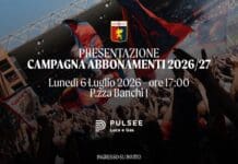 Genoa | Campagna abbonamenti sarà presentata lunedì 6 luglio